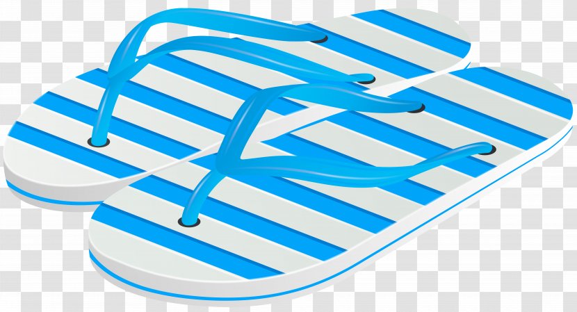 Flip-flops Slipper - Azure - Beach Flip Flops Transparent Image Transparent PNG