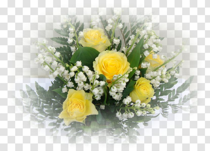Lily Of The Valley Garden Roses Flower Bouquet Cut Flowers Transparent PNG