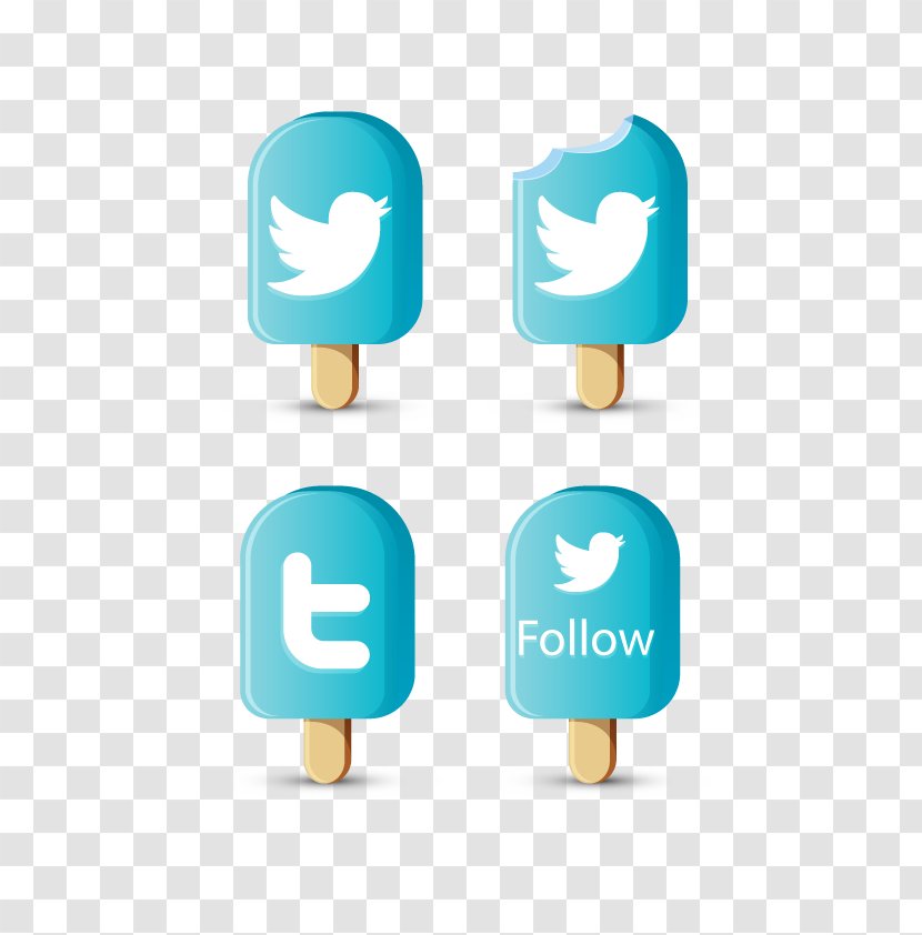 Download Icon - Coreldraw - Blue Ice Cream Twitter Logo Transparent PNG