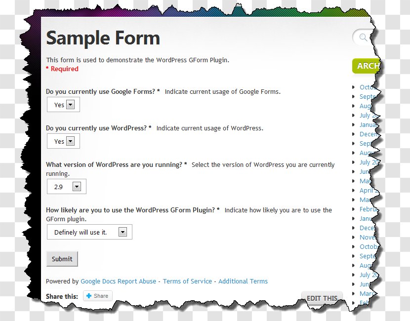 Révision Paper Supply Audit Counting - Revision - Google Forms Transparent PNG