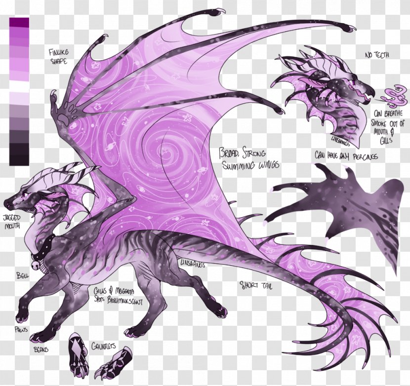 Dragon Legendary Creature Drawing Art - Violet Transparent PNG