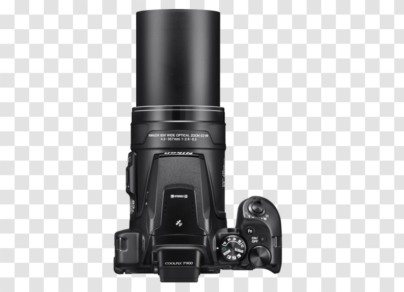 Point-and-shoot Camera Nikon Coolpix P900 16MP 83X Super Zoom 4K Wi-Fi GPS Digital Bridge 16 Mp - Lens - Nikon's Transparent PNG