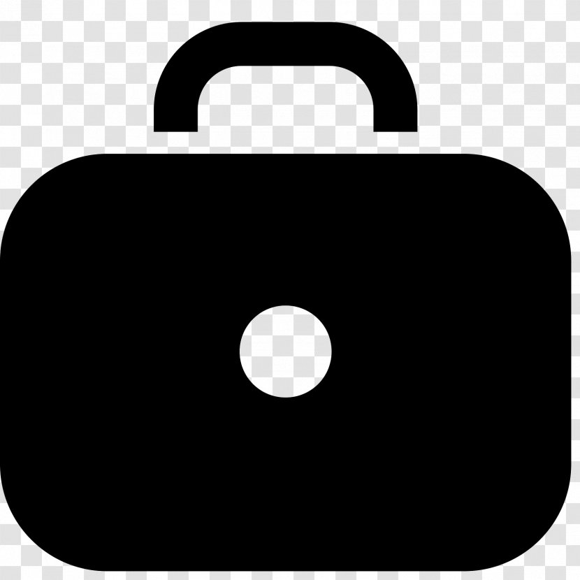 Briefcase Black & White Handbag - Bag - Symbol Transparent PNG
