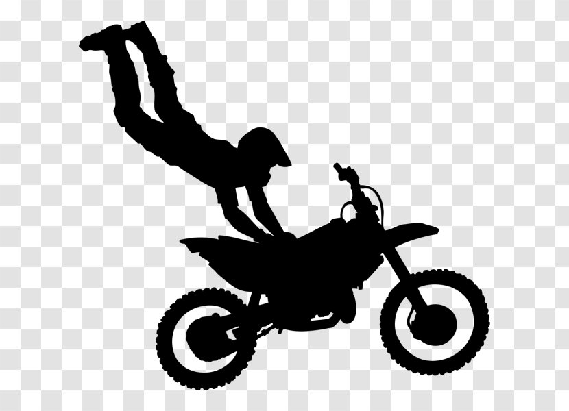 Motorcycle Stunt Riding Bicycle - Silhouette - Freestyle Motocross Transparent PNG