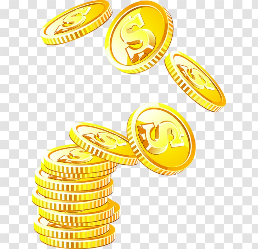 Gold Coin Money - Body Jewelry - Floating Transparent PNG