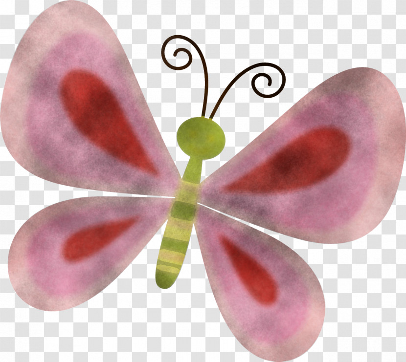 Pink Insect Butterfly Moths And Butterflies Dragonflies And Damseflies Transparent PNG