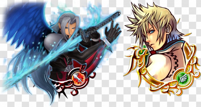 Kingdom Hearts II Sephiroth KINGDOM HEARTS Union χ[Cross] Roxas Sora - Flower - Watercolor Transparent PNG