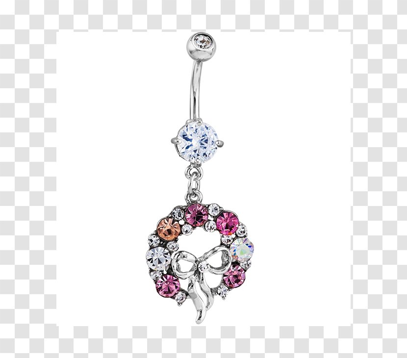 Earring Charms & Pendants Silver Body Jewellery - Gemstone Transparent PNG