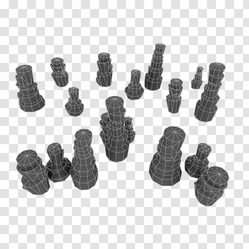 Low Poly Clip Art Download 3D Computer Graphics GameCube - Black And White - Rocks Transparent PNG