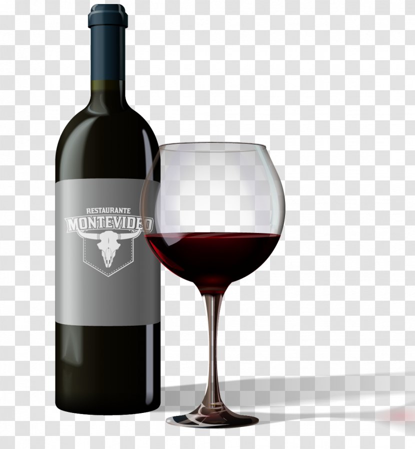 Red Wine Glass Dessert Bottle Transparent PNG