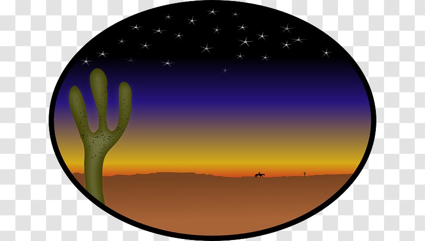 Download Clip Art - Drawing - Desert Sunset Transparent PNG