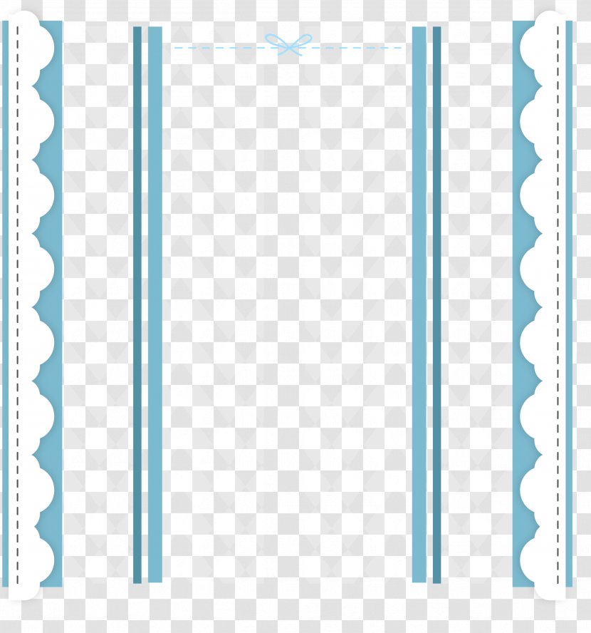 Structure Pattern - Rectangle - Blue Cartoon Border Transparent PNG