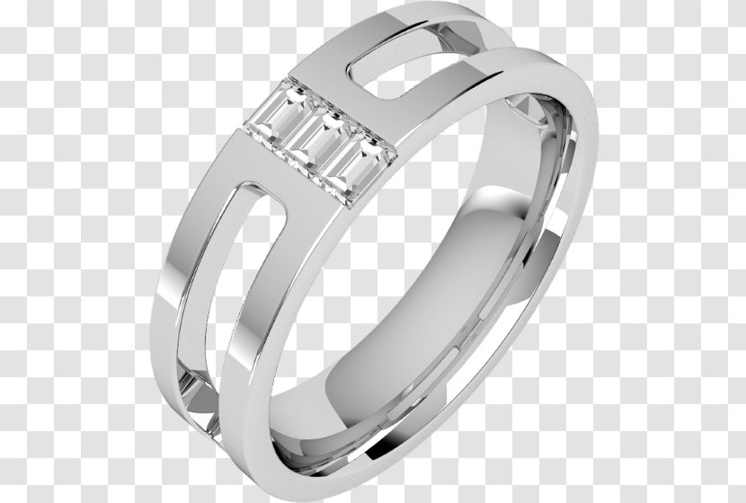 Wedding Ring Eternity Diamond Silver - Body Jewelry - Mens Flat Material Transparent PNG