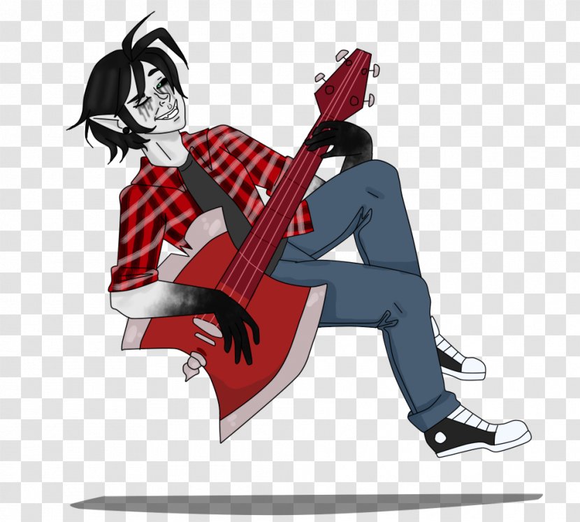 Electric Guitar Bass Cartoon - Heart Transparent PNG