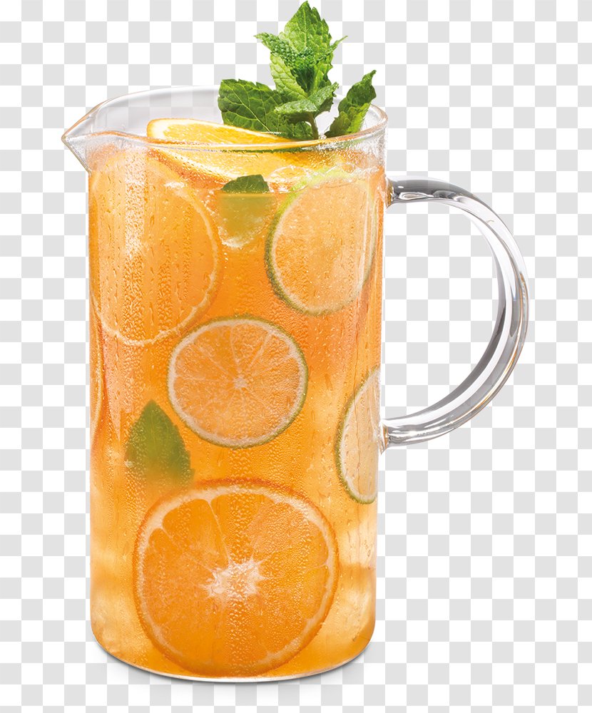 Orange Drink Iced Tea Cocktail Juice - Syrup Transparent PNG