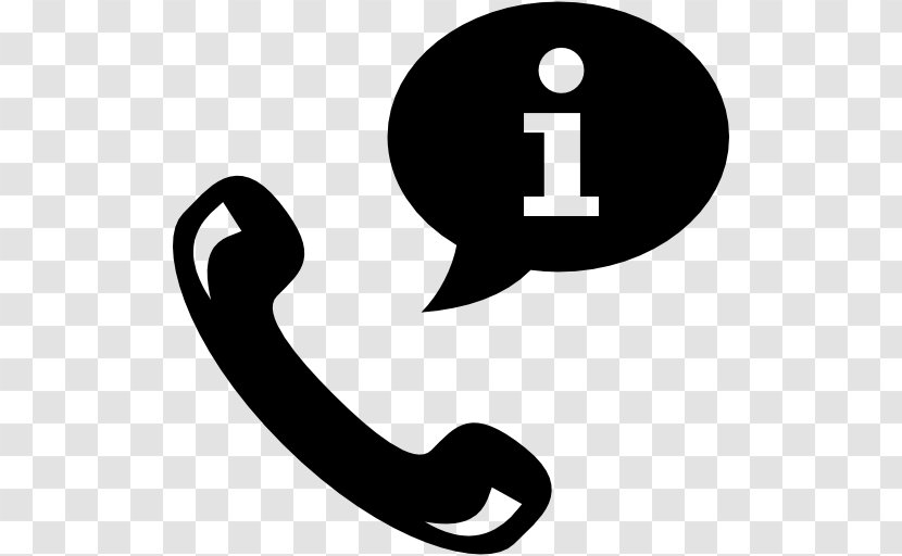 Call Centre Customer Service Telephone - Black And White - Center Transparent PNG