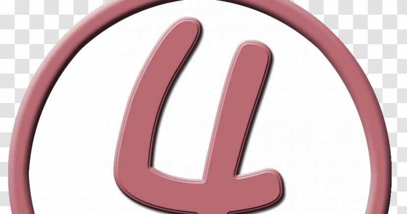 Number Pink M Line - Animated Cartoon - Rose Circle Transparent PNG