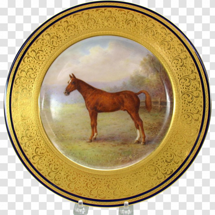 Mustang Plate Tableware Lenox Collectable - Com - Handpainted Horse Transparent PNG