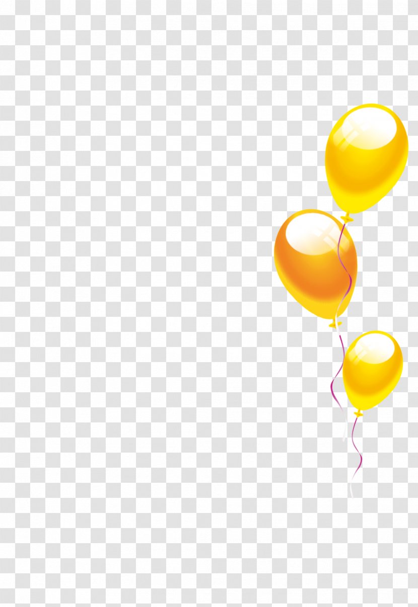 Yellow Material - Point - Gold Balloon Transparent PNG