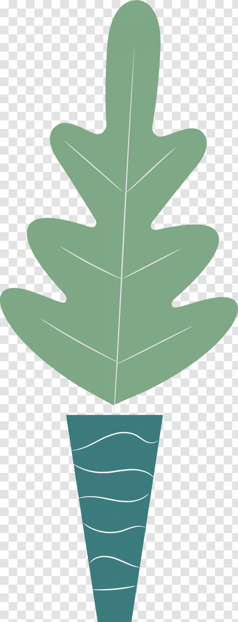 Leaf Angle Line Green M-tree Transparent PNG