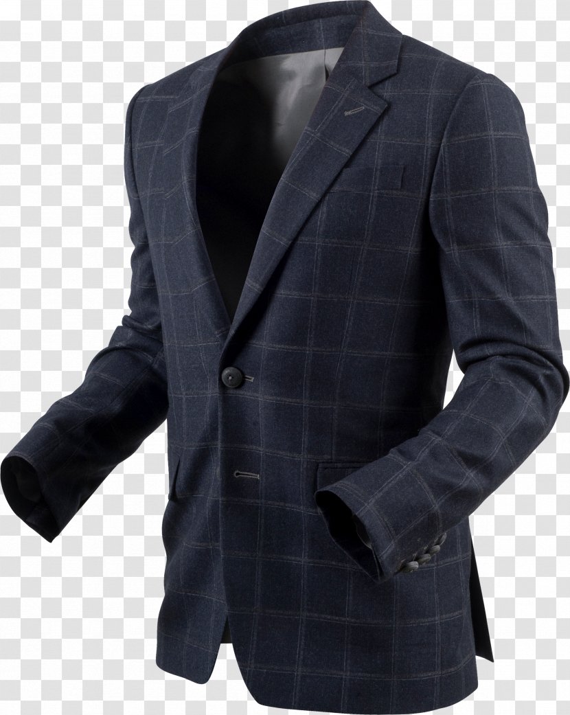 Blazer Tartan Button Formal Wear Suit - Jacket Transparent PNG