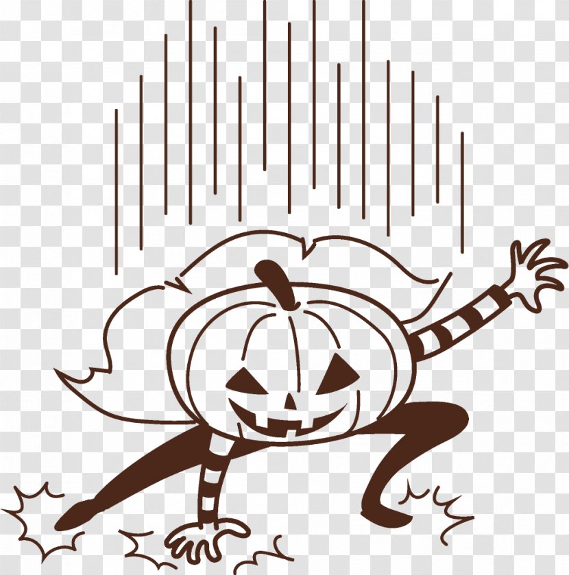 Jack-o-Lantern Halloween Pumpkin Carving - Coloring Book - Plant Blackandwhite Transparent PNG