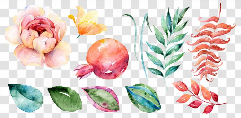 Flower Watercolor Painting Leaf Clip Art - Floristry - Flowers Transparent PNG