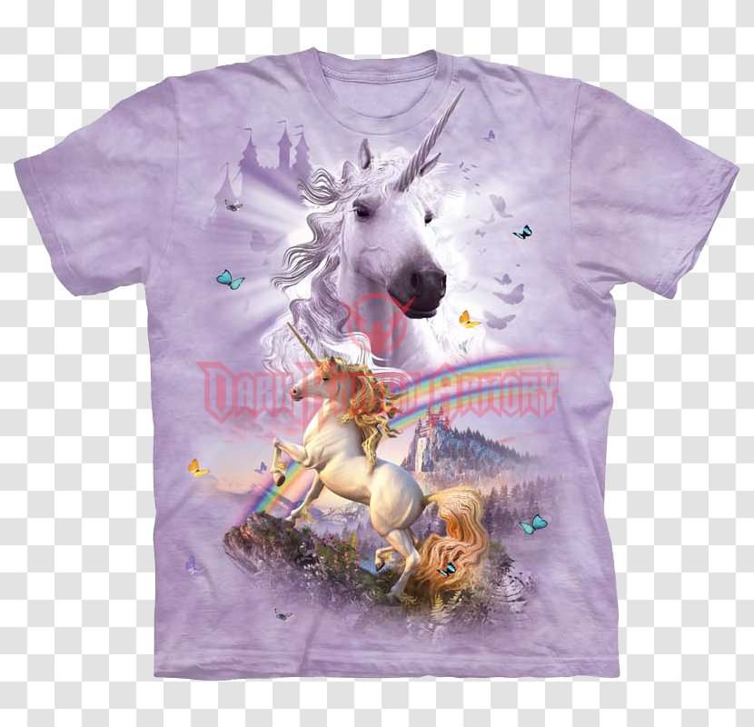 T-shirt Clothing Unicorn Cotton - Purple Transparent PNG