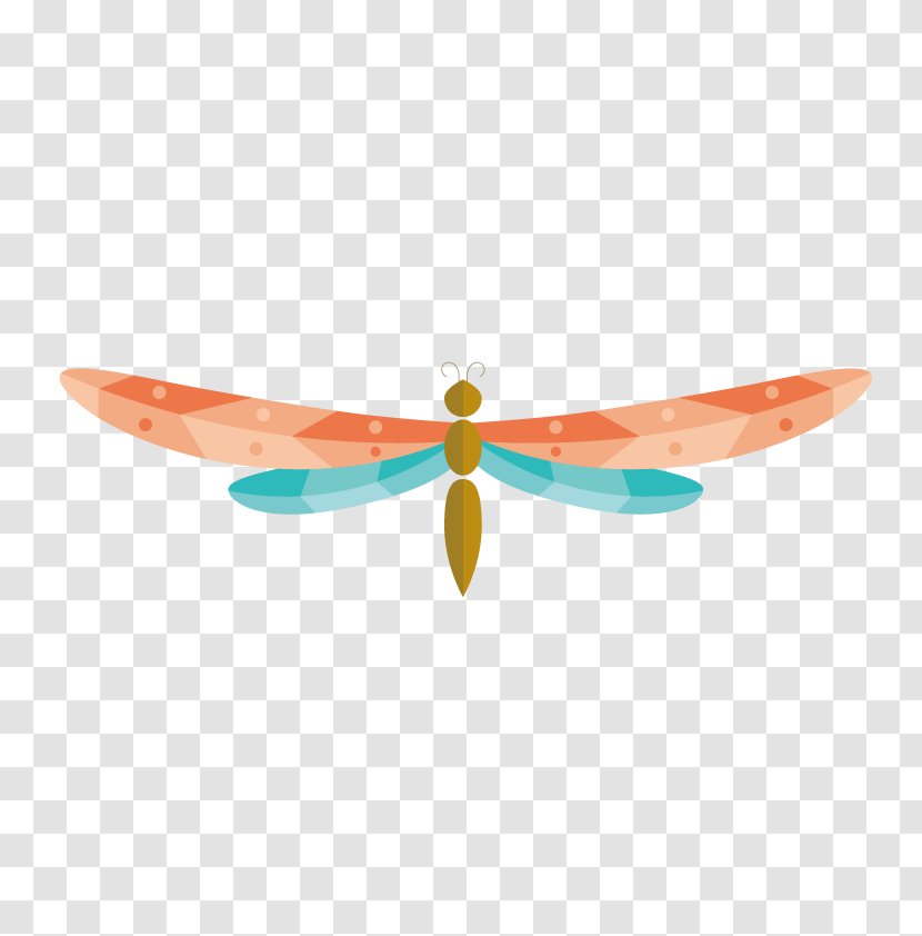 Euclidean Vector Download - Computer Graphics - Colored Dragonfly Transparent PNG