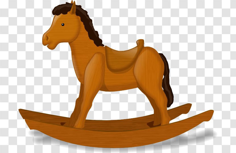 Rocking Horse Clip Art - Little Donkey Transparent PNG