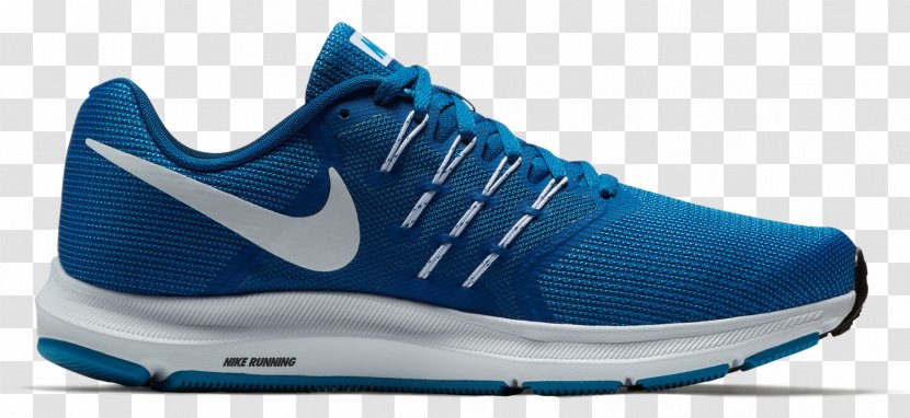 Nike Mens Run Swift Running Shoes Sports Slipper - Blue Transparent PNG