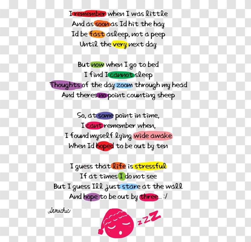 Found Poetry Literature Stress Sleep - Deviantart - Visual Transparent PNG