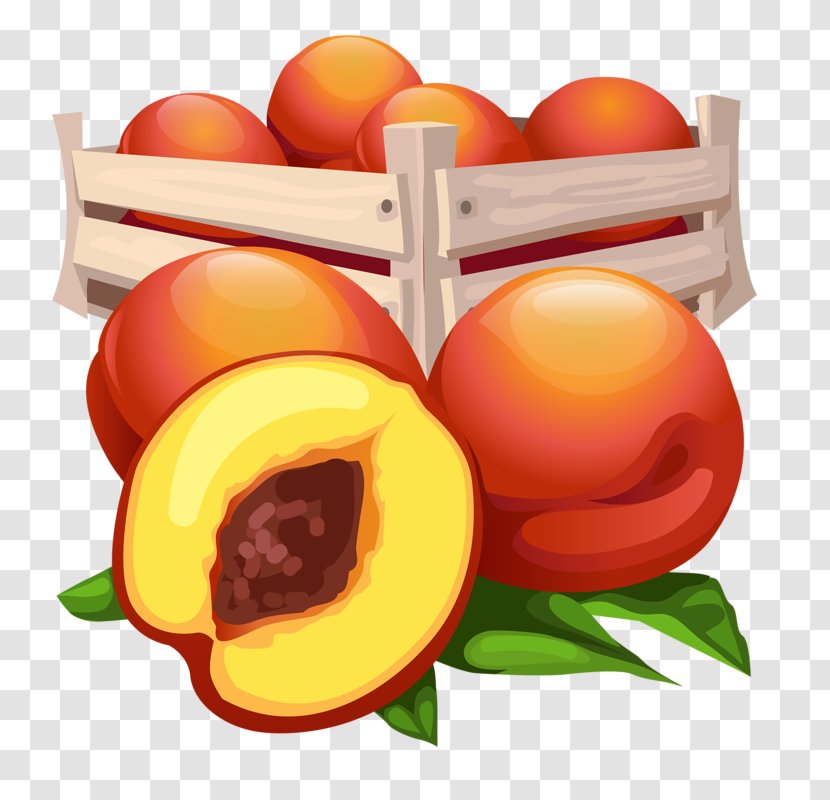 Vegetable Fruit Peach Box - Tropical - Hand-painted Transparent PNG