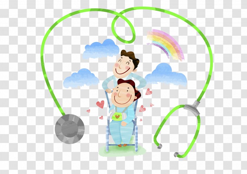 Wheelchair Disability Stethoscope - Happiness - A Person Under Transparent PNG