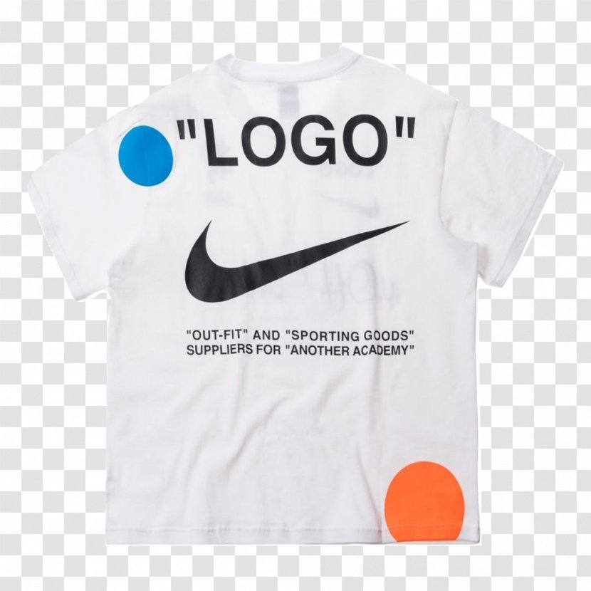 Tregua pecho roble T-shirt Off-White Brand Product Design Logo - Nike Transparent PNG