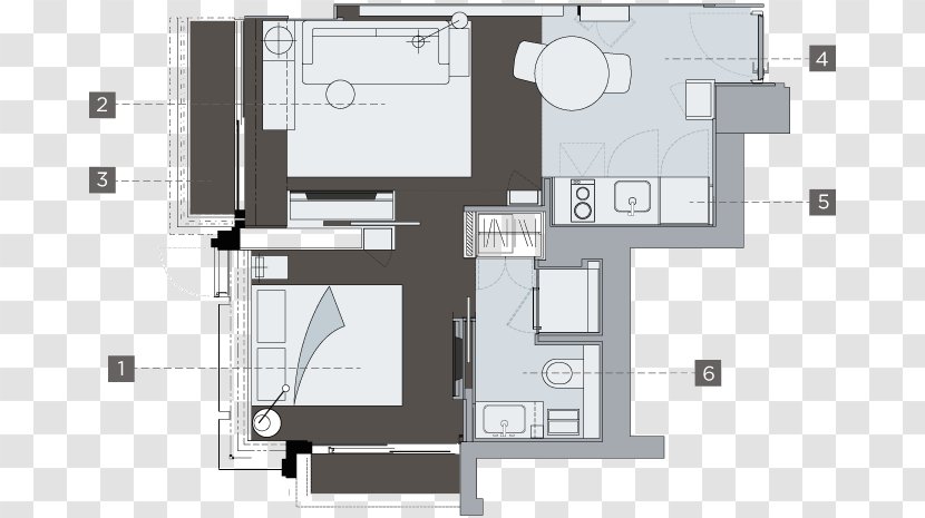 Floor Plan Eight Kwai Fong House Service Apartment - Real Estate - Mont Fuji Transparent PNG