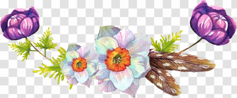 Floral Design Flower Watercolor Painting Transparent PNG