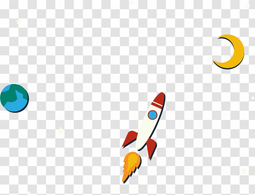 Rocket Outer Space Spacecraft - Yellow - Mission Transparent PNG