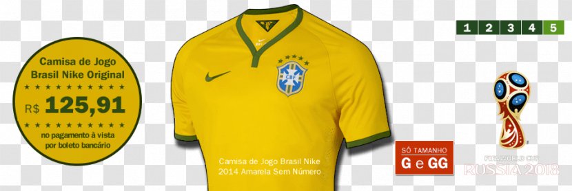 2014 FIFA World Cup Brazil National Football Team T-shirt 2018 - Clube Do Remo - Camisa Brasil Transparent PNG