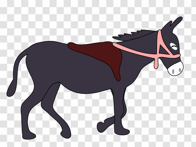 Donkey Saddle Clip Art - Horse Like Mammal Transparent PNG