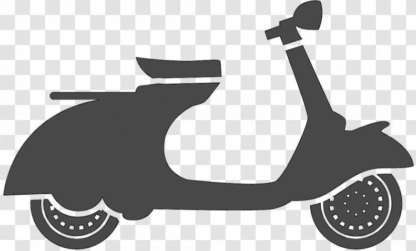 Christmas Day Motorcycle Design Silhouette Scooter - Mode Of Transport - Vespa Transparent PNG