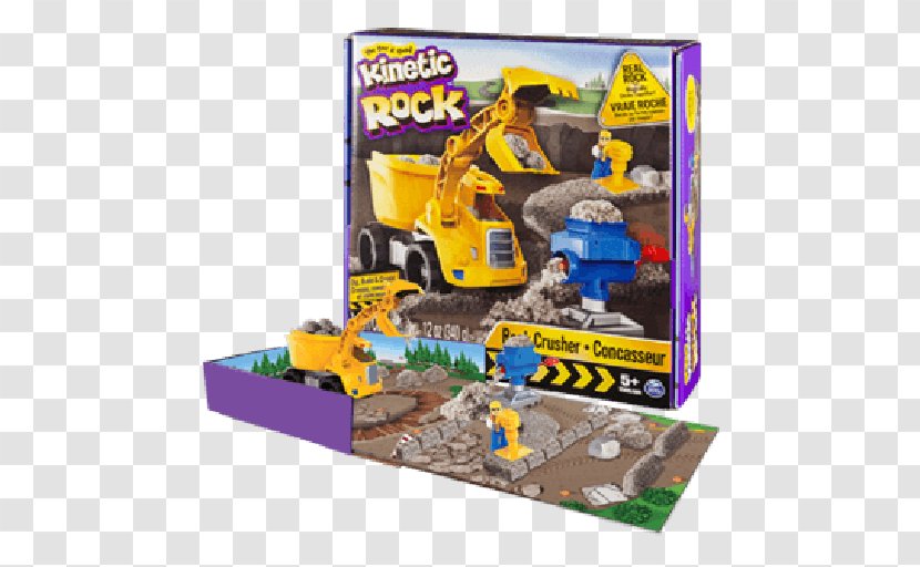 Kinetic Sand Rock Toy Spin Master Crusher - Crushed Stone Transparent PNG