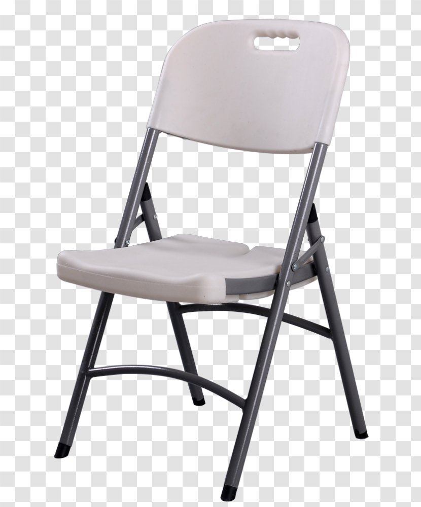 Table Folding Chair Plastic Seat - Armrest Transparent PNG