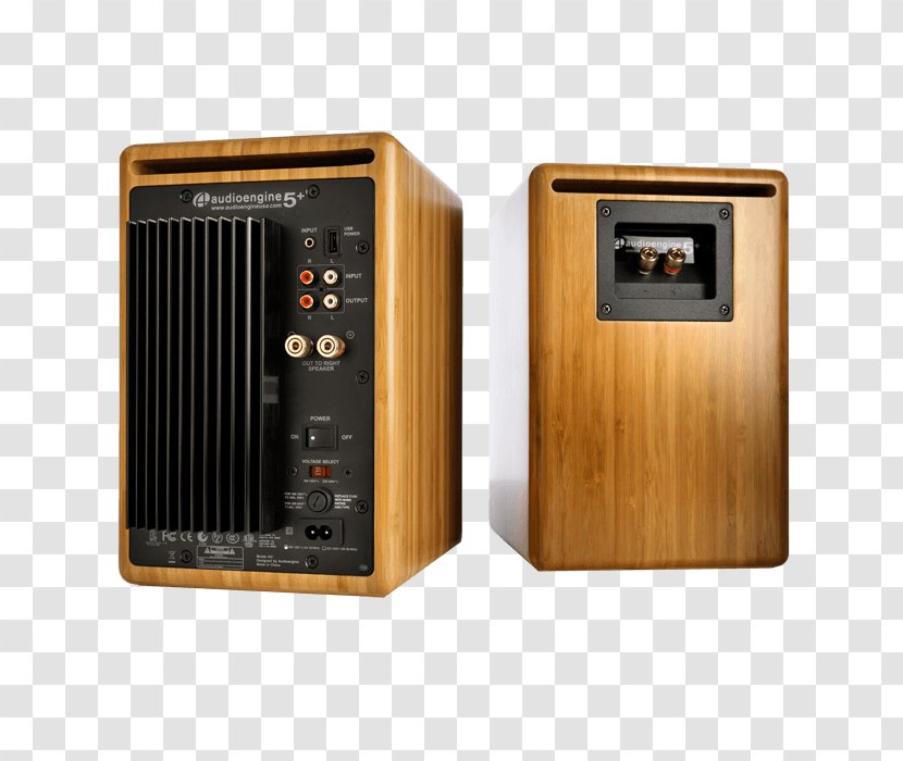 Audioengine A5+ Loudspeaker Powered Speakers - Audio Equipment - Subwoofer Transparent PNG