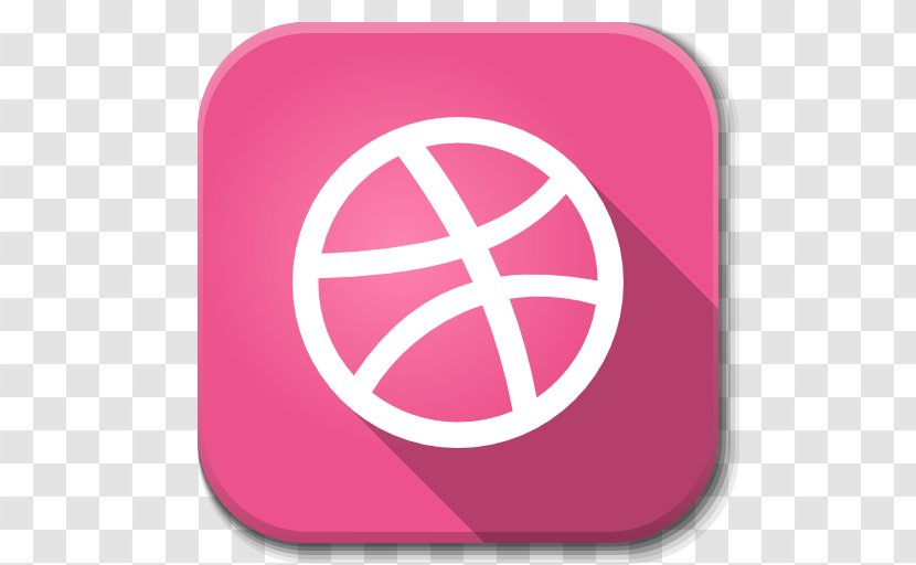 Pink Symbol Brand - Social Networking Service - Apps Dribble Transparent PNG