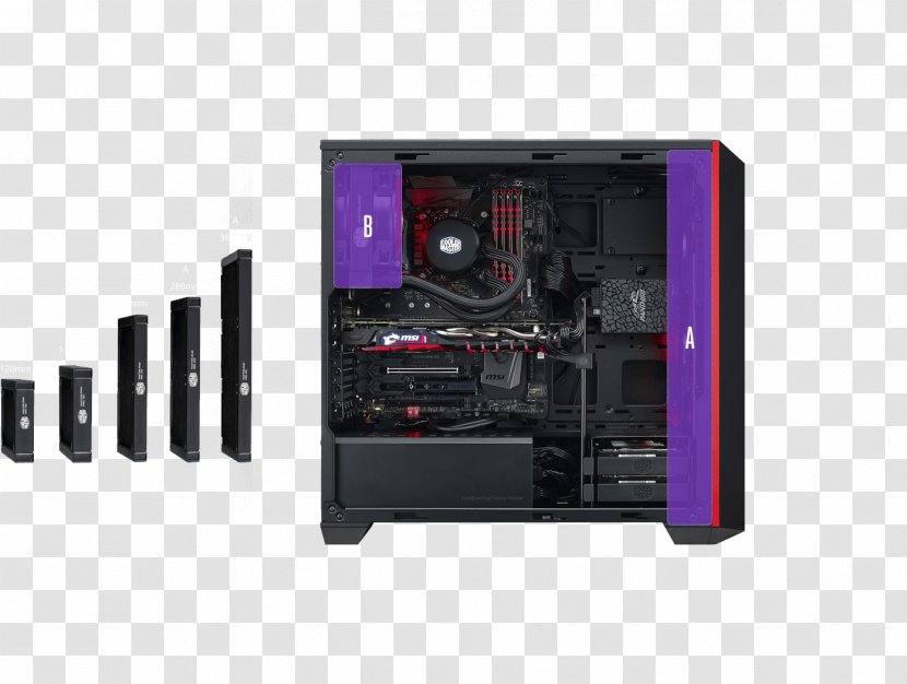 Computer Cases & Housings Cooler Master Silencio 352 ATX Micro-Star International - Motherboard Transparent PNG