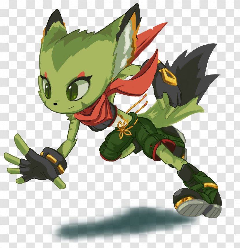 Freedom Planet 2 Wildcat GalaxyTrail Games Dragon - Art Transparent PNG