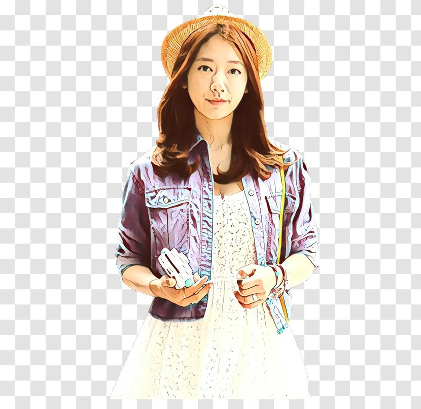 Girl Cartoon - Top - Style Gesture Transparent PNG