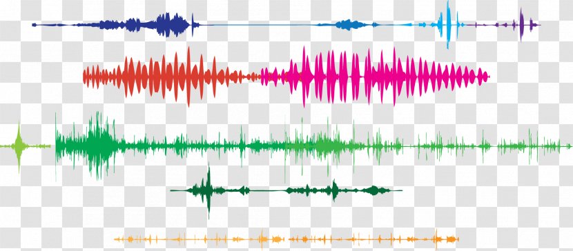 Bee Sound Wave Graphic Design - Flower Transparent PNG