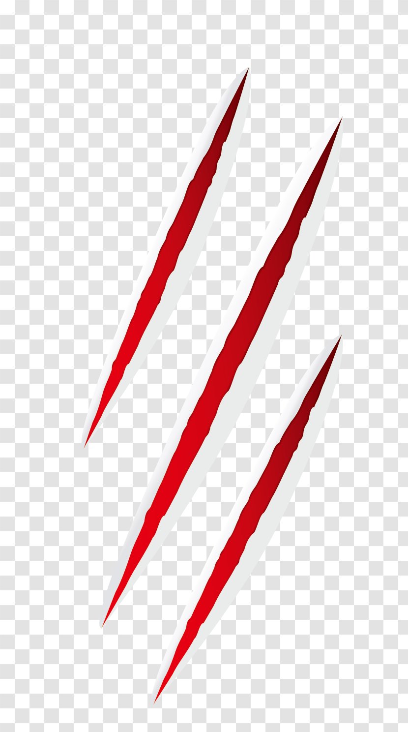 Line Triangle Point Area - Red - Tear Scratches Transparent PNG